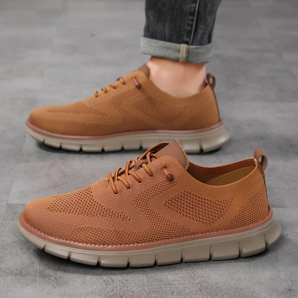 2025 New Cross-Border Lightweight Lace-Up Casual Men's Shoes