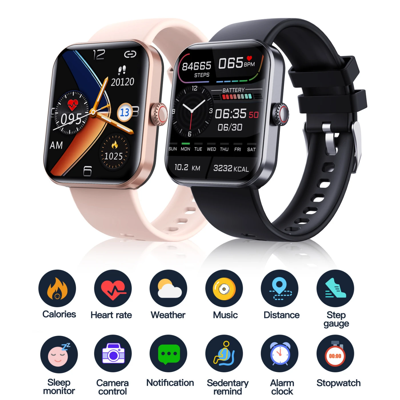 Cross-border F57L smart watch 1.91 HD IPS large screen waterproof heart - 2