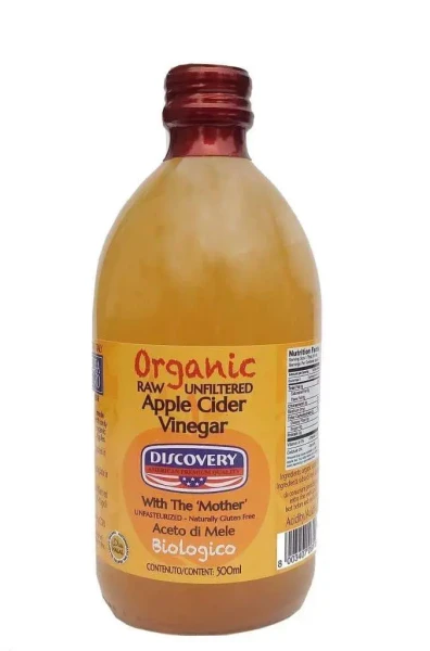 Organic Apple Cider Vinegar with the 'Mother' 500ml (Product of Italy)