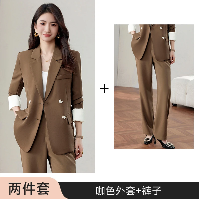 Black Suit suit Women 2025 New Spring and Autumn High-end Professional Broadcasting Host Overalls Suit suit Women - 9