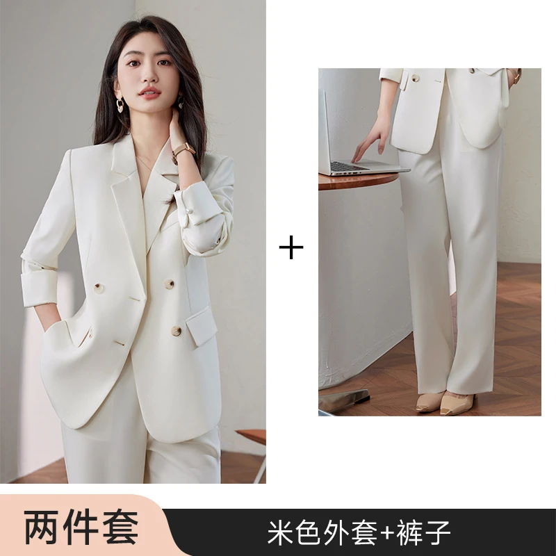 Black Suit suit Women 2025 New Spring and Autumn High-end Professional Broadcasting Host Overalls Suit suit Women - 11