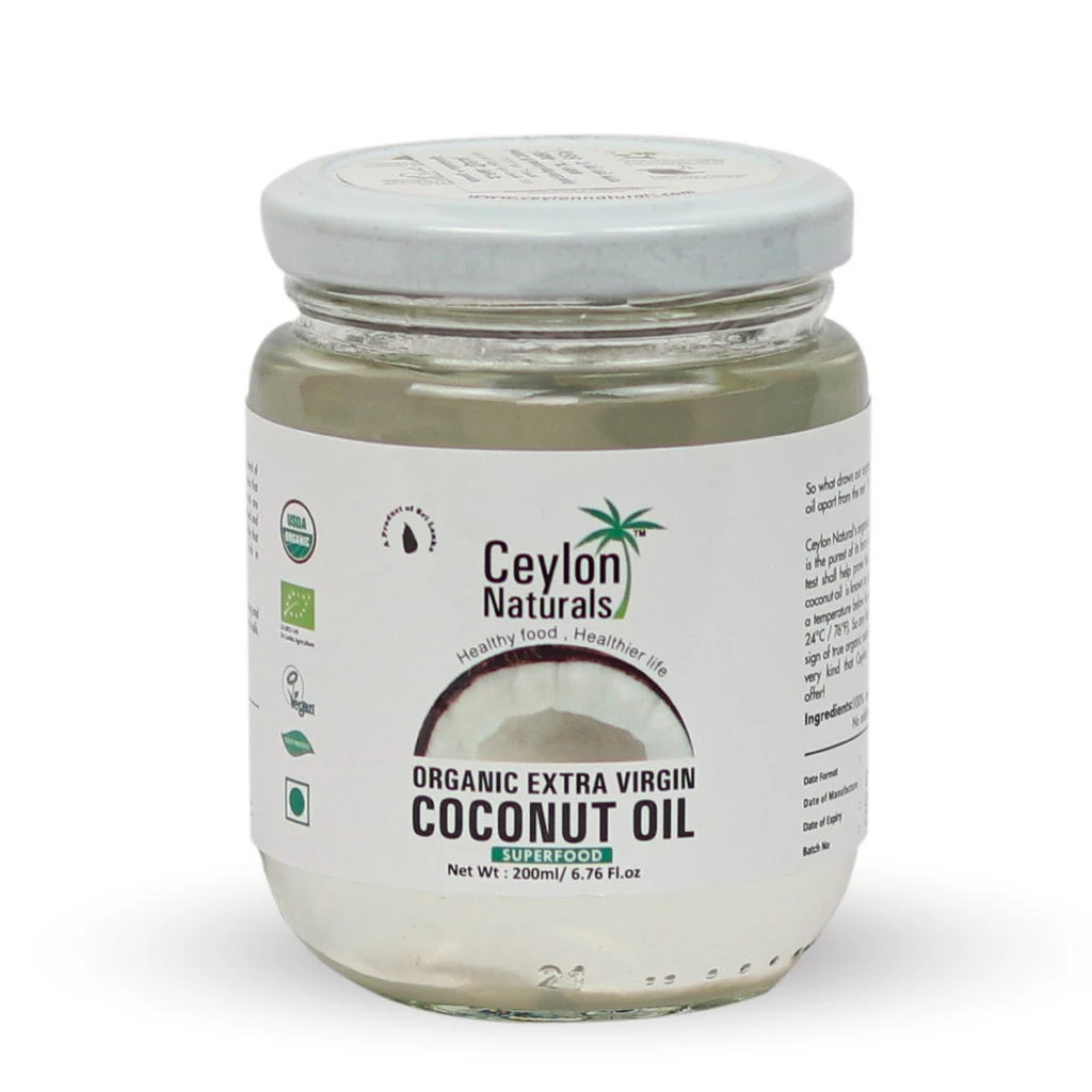 Ceylon Naturals Organic Extra Virgin Coconut Oil- 200mL - 2