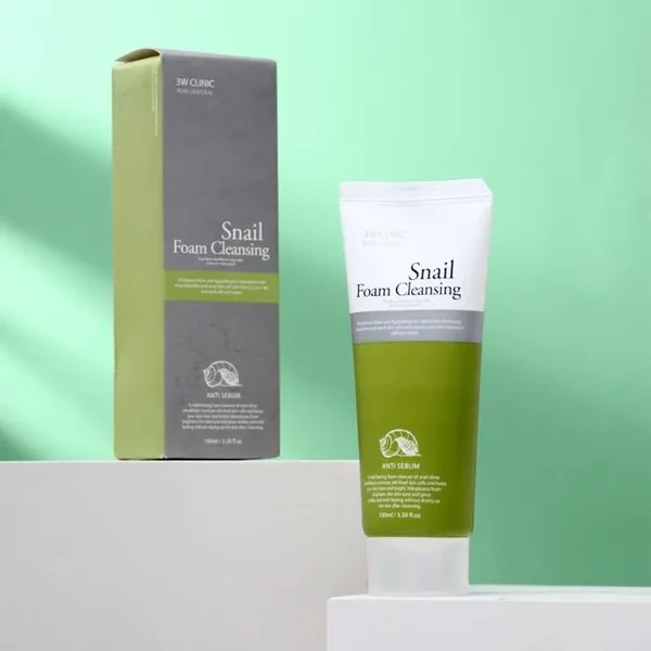 3W Clinic Snail Cleansing Foam Facewash 100ml | Korea - 2