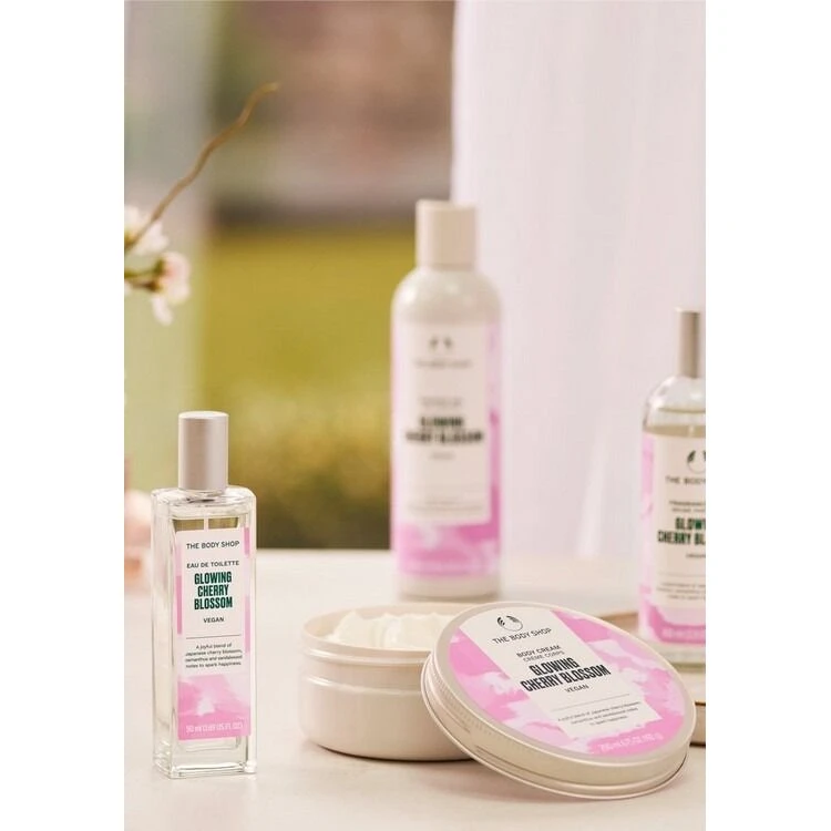 THE BODY SHOP Glowing Cherry Blossom Body Mist Fragrance Mist- 100mL (3.3 US FL OZ) - 2