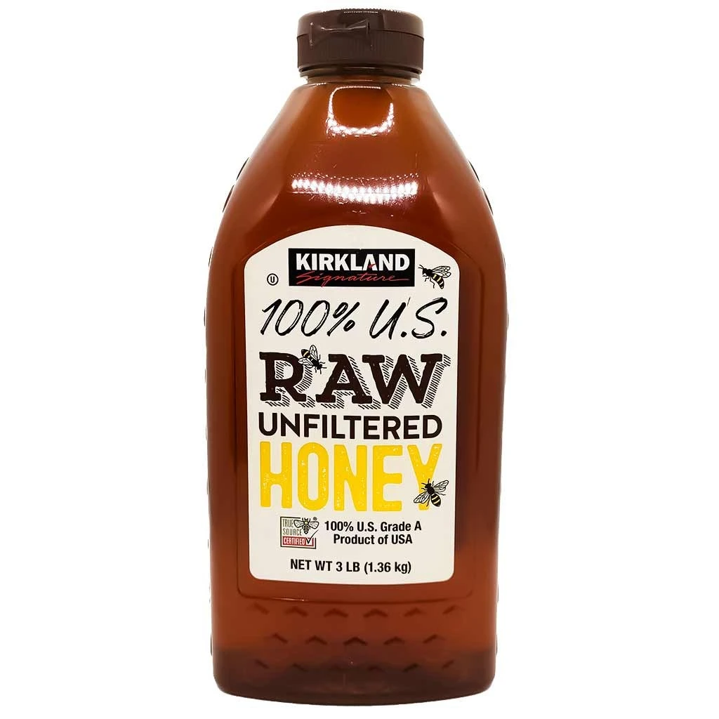 Kirkland Signature 100% U.S. Raw Unfiltered Honey (USA)- 1.36 Kg (3 LB) - 2