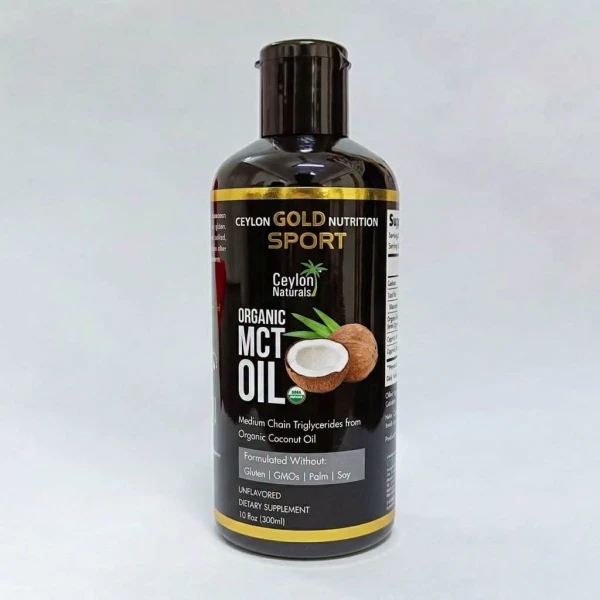 Ceylon Gold Sport Nutrition Organic MCT Oil- 300mL (10floz)